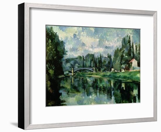 The Banks of the Marne at Creteil, circa 1888-Paul C?zanne-Framed Giclee Print