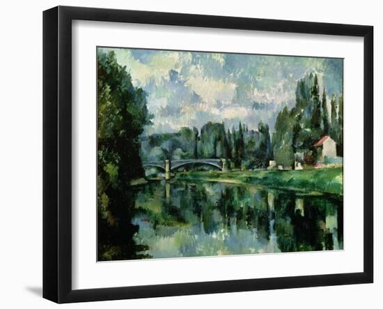 The Banks of the Marne at Creteil, circa 1888-Paul C?zanne-Framed Giclee Print