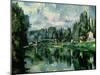 The Banks of the Marne at Creteil, circa 1888-Paul C?zanne-Mounted Giclee Print