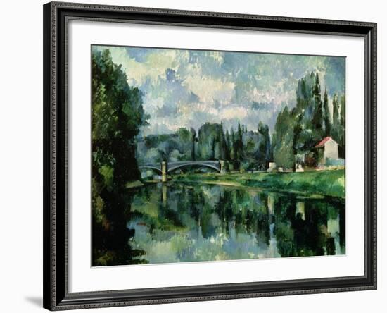 The Banks of the Marne at Creteil, circa 1888-Paul C?zanne-Framed Giclee Print