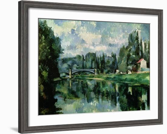 The Banks of the Marne at Creteil, circa 1888-Paul C?zanne-Framed Giclee Print