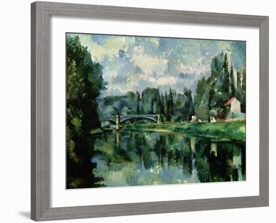 The Banks of the Marne at Creteil, circa 1888-Paul C?zanne-Framed Giclee Print