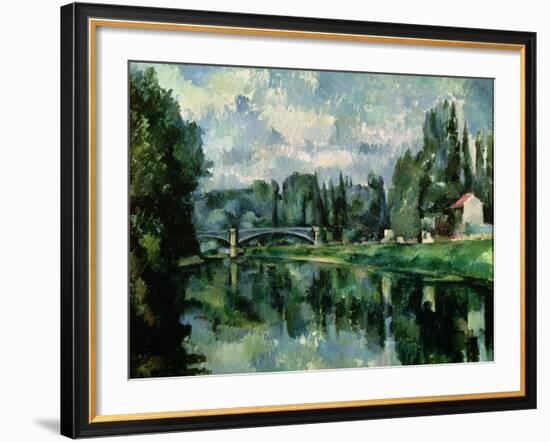 The Banks of the Marne at Creteil, circa 1888-Paul C?zanne-Framed Giclee Print