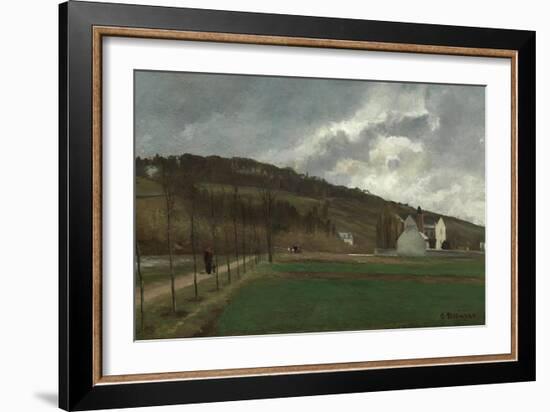 The Banks of the Marne in Winter, 1866-Camille Pissarro-Framed Giclee Print