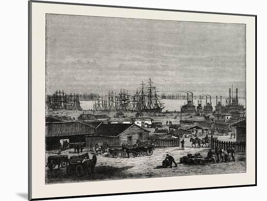 The Banks of the Mississippi, USA, 1870s-null-Mounted Giclee Print