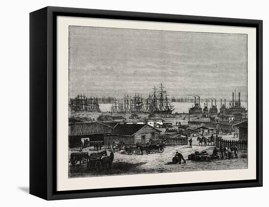 The Banks of the Mississippi, USA, 1870s-null-Framed Premier Image Canvas