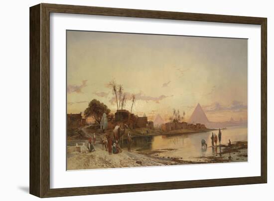 The Banks of the Nile-Hermann David Salomon Corrodi-Framed Giclee Print