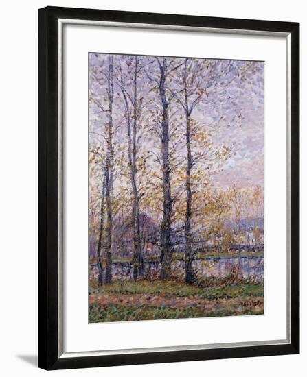 The Banks of the Oise at Precy; Les Bords De L'Oise a Precy-Gustave Loiseau-Framed Giclee Print