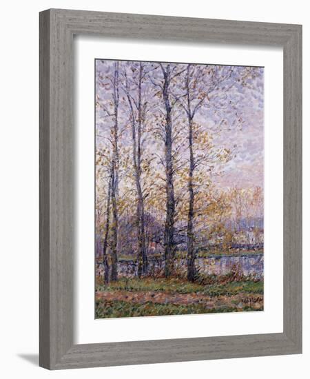 The Banks of the Oise at Precy; Les Bords De L'Oise a Precy-Gustave Loiseau-Framed Giclee Print