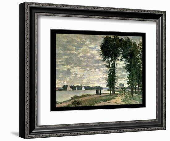 The Banks of the Seine at Argenteuil, 1872-Claude Monet-Framed Giclee Print