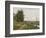 The Banks of the Seine at Bougival, 1864-Camille Pissarro-Framed Giclee Print