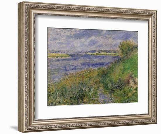 The Banks of the Seine, Champrosay, 1876-Pierre-Auguste Renoir-Framed Giclee Print