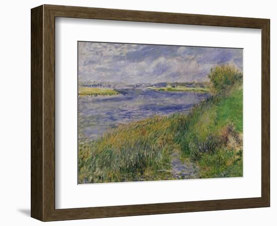 The Banks of the Seine, Champrosay, 1876-Pierre-Auguste Renoir-Framed Giclee Print