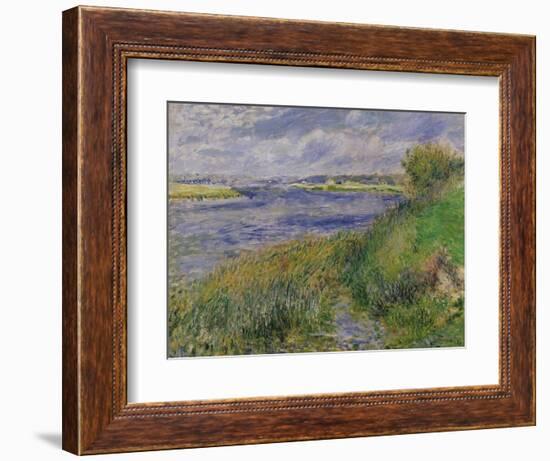 The Banks of the Seine, Champrosay, 1876-Pierre-Auguste Renoir-Framed Giclee Print