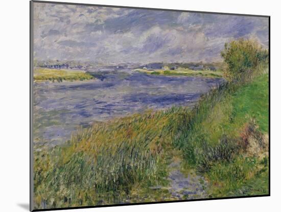 The Banks of the Seine, Champrosay, 1876-Pierre-Auguste Renoir-Mounted Giclee Print