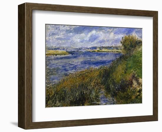 The Banks of the Seine Champrosay-Pierre-Auguste Renoir-Framed Art Print