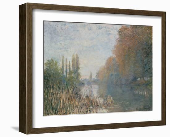 The Banks of the Seine in Autumn, 1876 by Claude Monet-Claude Monet-Framed Giclee Print