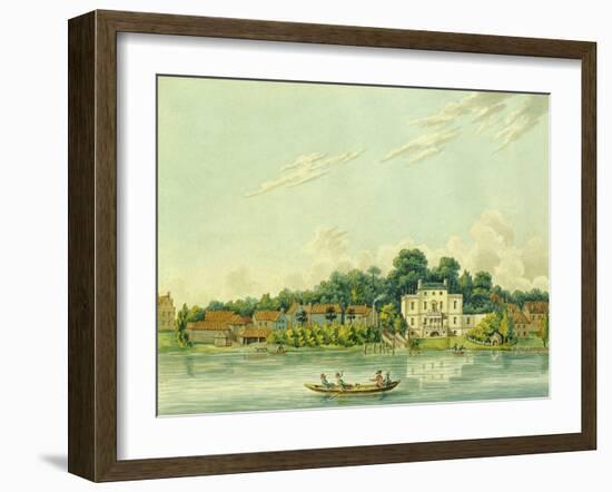 The Banks of the Thames at Twickenham, Showing the House of Alexander Pope-Anonymous Anonymous-Framed Giclee Print