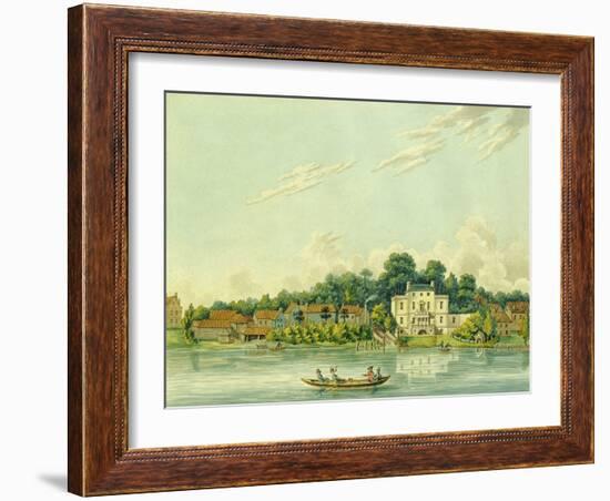 The Banks of the Thames at Twickenham, Showing the House of Alexander Pope-Anonymous Anonymous-Framed Giclee Print