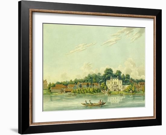 The Banks of the Thames at Twickenham, Showing the House of Alexander Pope-Anonymous Anonymous-Framed Giclee Print