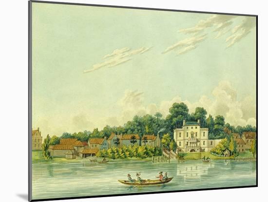 The Banks of the Thames at Twickenham, Showing the House of Alexander Pope-Anonymous Anonymous-Mounted Giclee Print