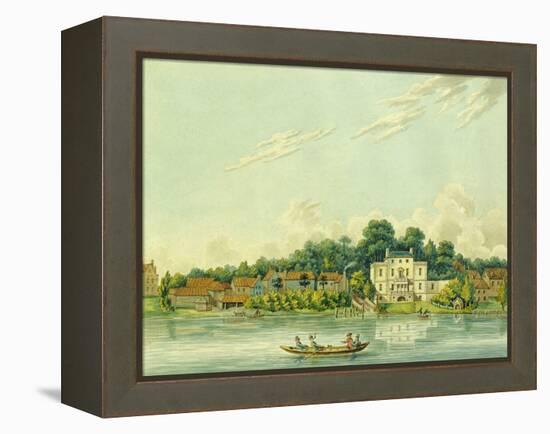 The Banks of the Thames at Twickenham, Showing the House of Alexander Pope-Anonymous Anonymous-Framed Premier Image Canvas