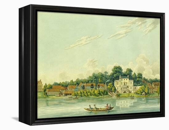 The Banks of the Thames at Twickenham, Showing the House of Alexander Pope-Anonymous Anonymous-Framed Premier Image Canvas