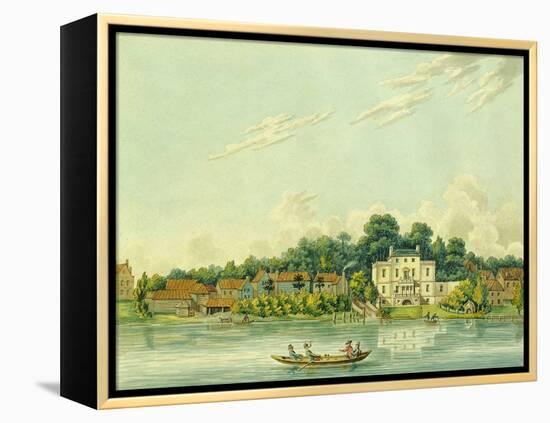 The Banks of the Thames at Twickenham, Showing the House of Alexander Pope-Anonymous Anonymous-Framed Premier Image Canvas