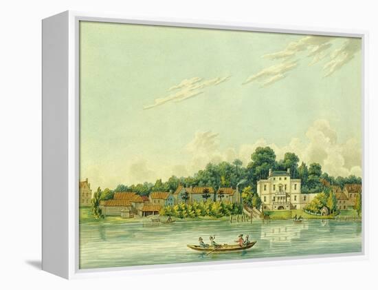 The Banks of the Thames at Twickenham, Showing the House of Alexander Pope-Anonymous Anonymous-Framed Premier Image Canvas