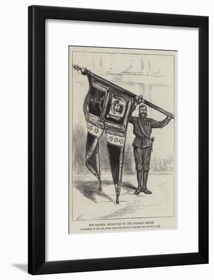 The Banner Presented to the Russian Legion-null-Framed Giclee Print