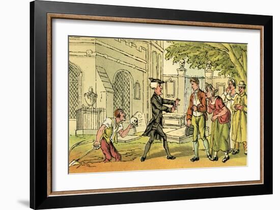 'The banns forbidden'-Thomas Rowlandson-Framed Giclee Print