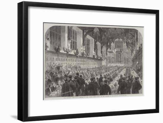 The Banquet Given to M Berryer in the Middle Temple Hall by the Members of English Bar-null-Framed Giclee Print