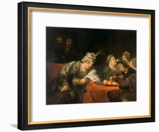 The Banquet of Ahasuerus, 1680S-Aert de Gelder-Framed Giclee Print