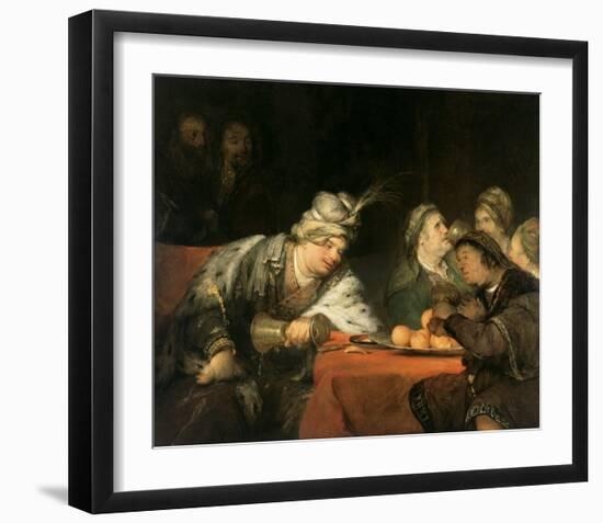 The Banquet of Ahasuerus-Aert de Gelder-Framed Art Print
