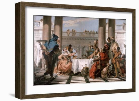 The Banquet of Cleopatra, 1743-1744-Giovanni Battista Tiepolo-Framed Giclee Print