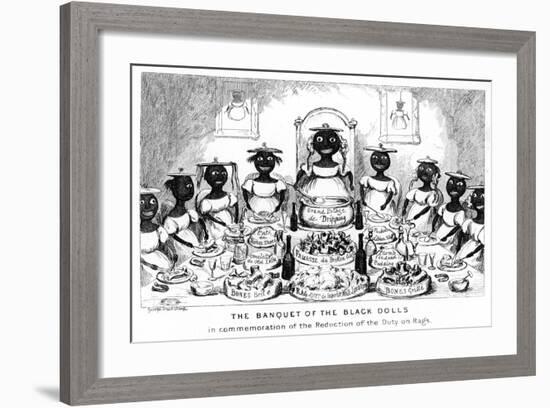 The Banquet of the Black Dolls, 19th Century-George Cruikshank-Framed Giclee Print