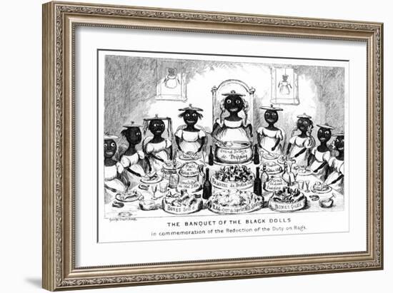 The Banquet of the Black Dolls, 19th Century-George Cruikshank-Framed Giclee Print