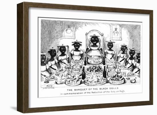 The Banquet of the Black Dolls, 19th Century-George Cruikshank-Framed Giclee Print