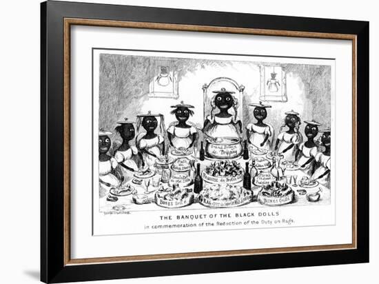 The Banquet of the Black Dolls, 19th Century-George Cruikshank-Framed Giclee Print