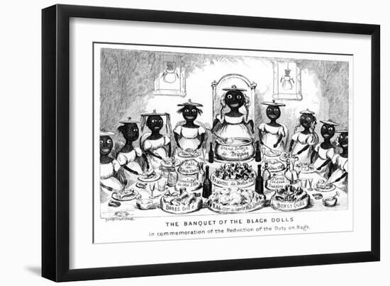 The Banquet of the Black Dolls, 19th Century-George Cruikshank-Framed Giclee Print