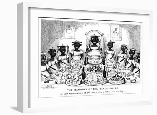 The Banquet of the Black Dolls, 19th Century-George Cruikshank-Framed Giclee Print