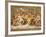 The Banquet of the Gods, Ceiling Painting of the Courtship and Marriage of Cupid and Psyche-Raphael-Framed Giclee Print