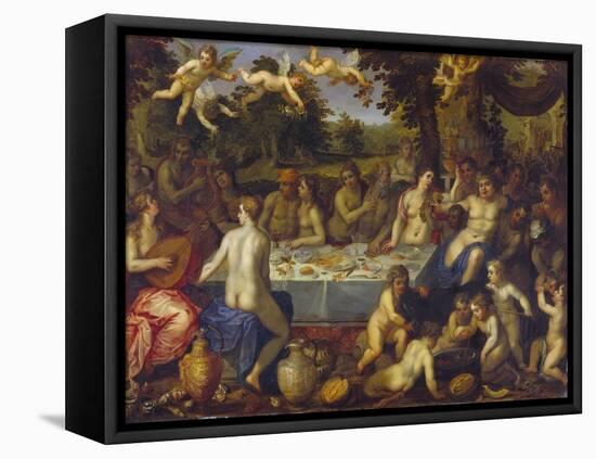 The Banquet of the Gods-Hendrick Van Balen-Framed Premier Image Canvas