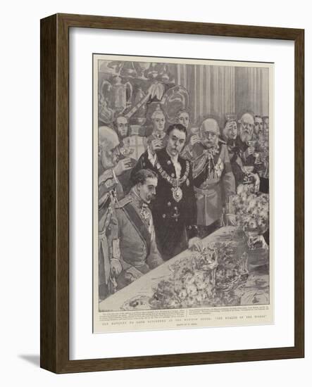 The Banquet to Lord Kitchener at the Mansion House, The Health of the Sirdar-William Small-Framed Giclee Print