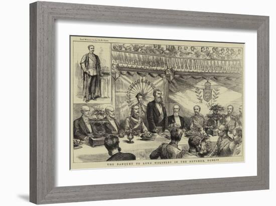 The Banquet to Lord Wolseley in the Rotunda, Dublin-null-Framed Giclee Print