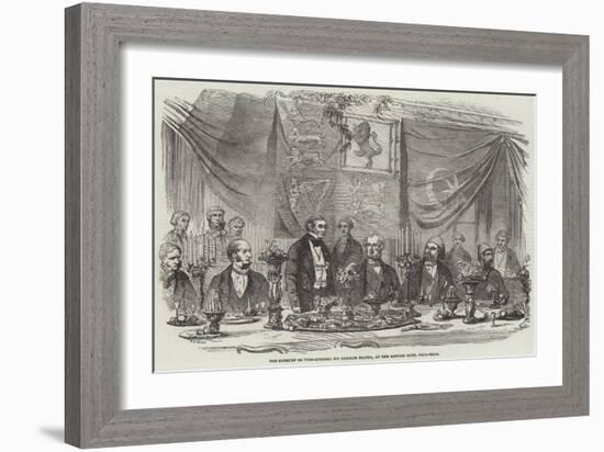 The Banquet to Vice-Admiral Sir Charles Napier, at the Reform Club, Pall-Mall-Frederick John Skill-Framed Giclee Print