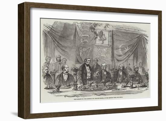 The Banquet to Vice-Admiral Sir Charles Napier, at the Reform Club, Pall-Mall-Frederick John Skill-Framed Giclee Print