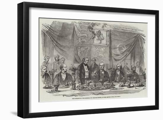 The Banquet to Vice-Admiral Sir Charles Napier, at the Reform Club, Pall-Mall-Frederick John Skill-Framed Giclee Print