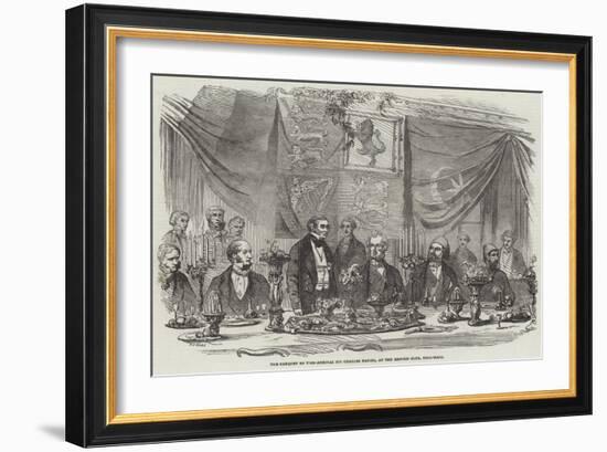 The Banquet to Vice-Admiral Sir Charles Napier, at the Reform Club, Pall-Mall-Frederick John Skill-Framed Giclee Print