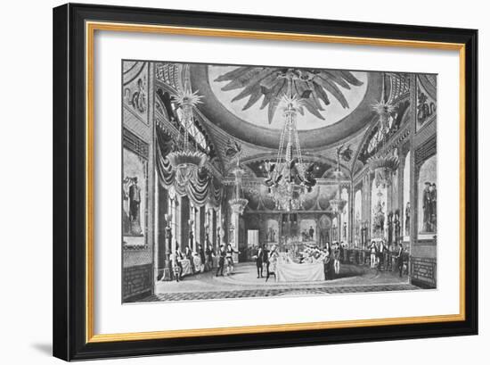 'The Banqueting Room', c1827, (1939)-Unknown-Framed Giclee Print